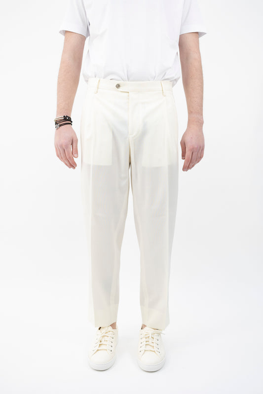 PANTALONE ARNOSQD LATTE 300179 120 Quattro decimi BY Briglia