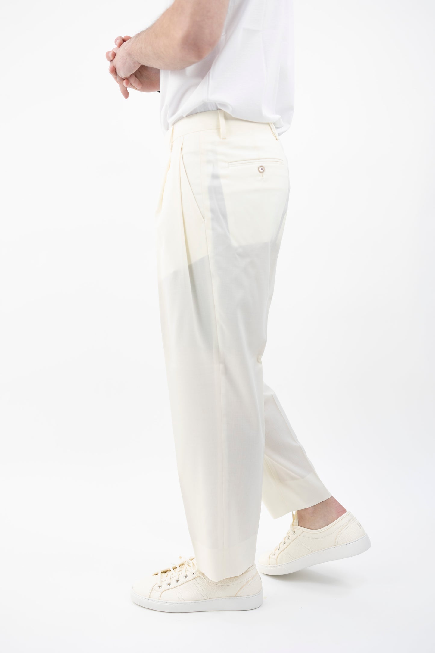 PANTALONE ARNOSQD LATTE 300179 120 Quattro decimi BY Briglia