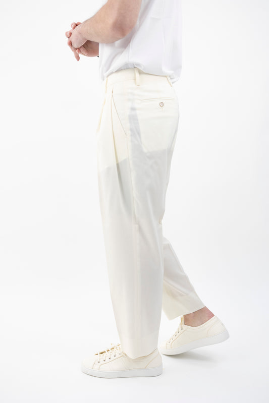 PANTALONE ARNOSQD LATTE 300179 120 Quattro decimi BY Briglia