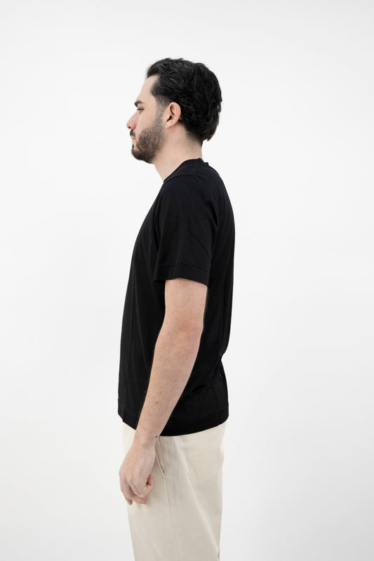 T-SHIRT SETA NERA 60121/78304/303 GRAN SASSO