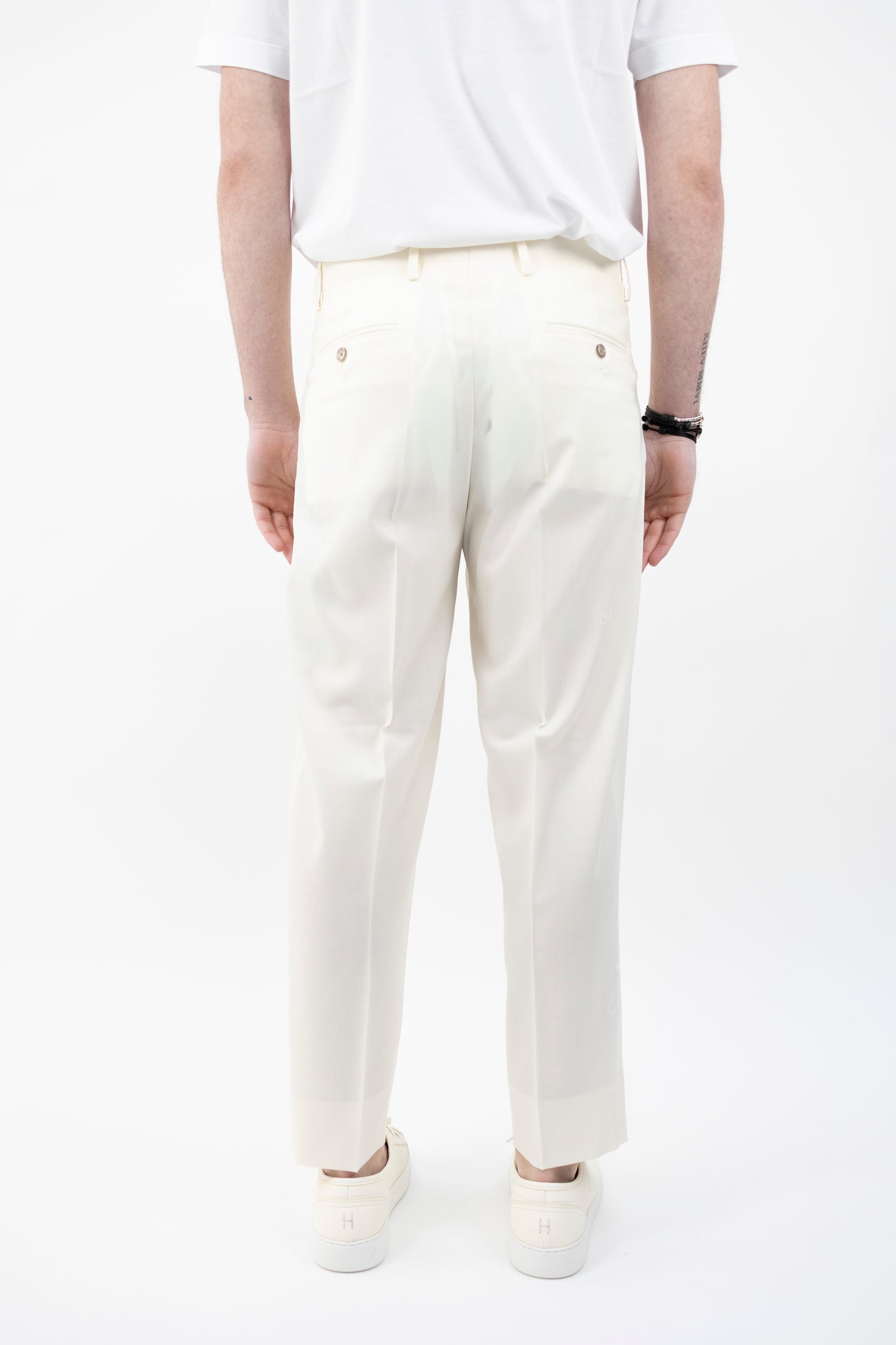 PANTALONE ARNOSQD LATTE 300179 120 Quattro decimi BY Briglia