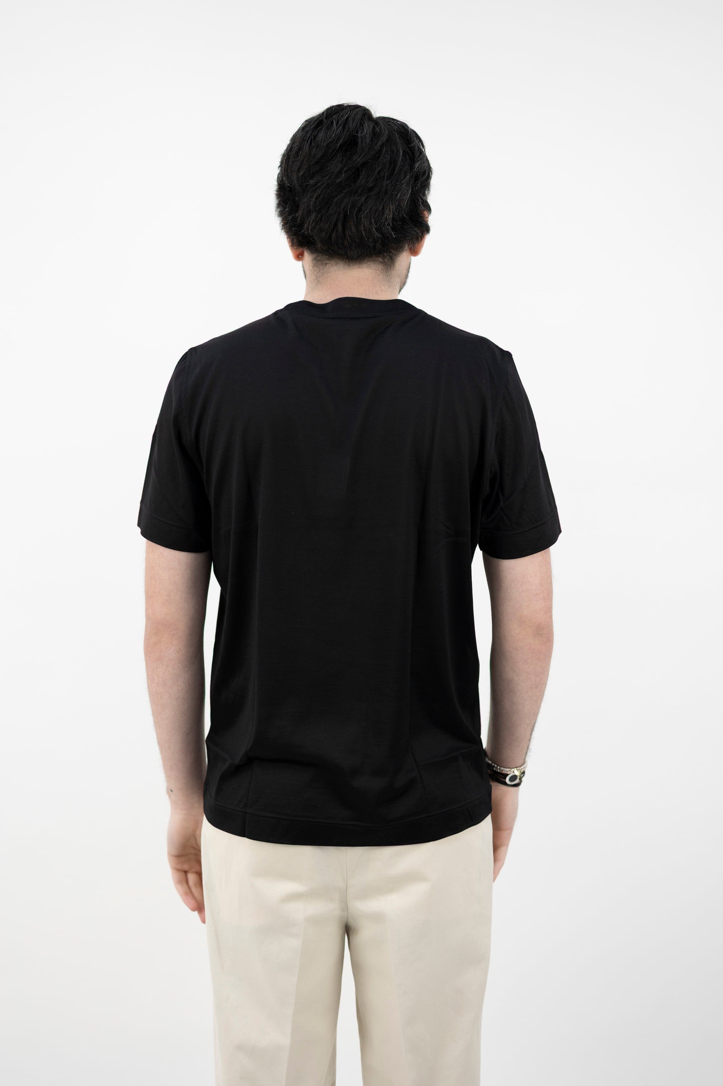 T-SHIRT SETA NERA 60121/78304/303 GRAN SASSO