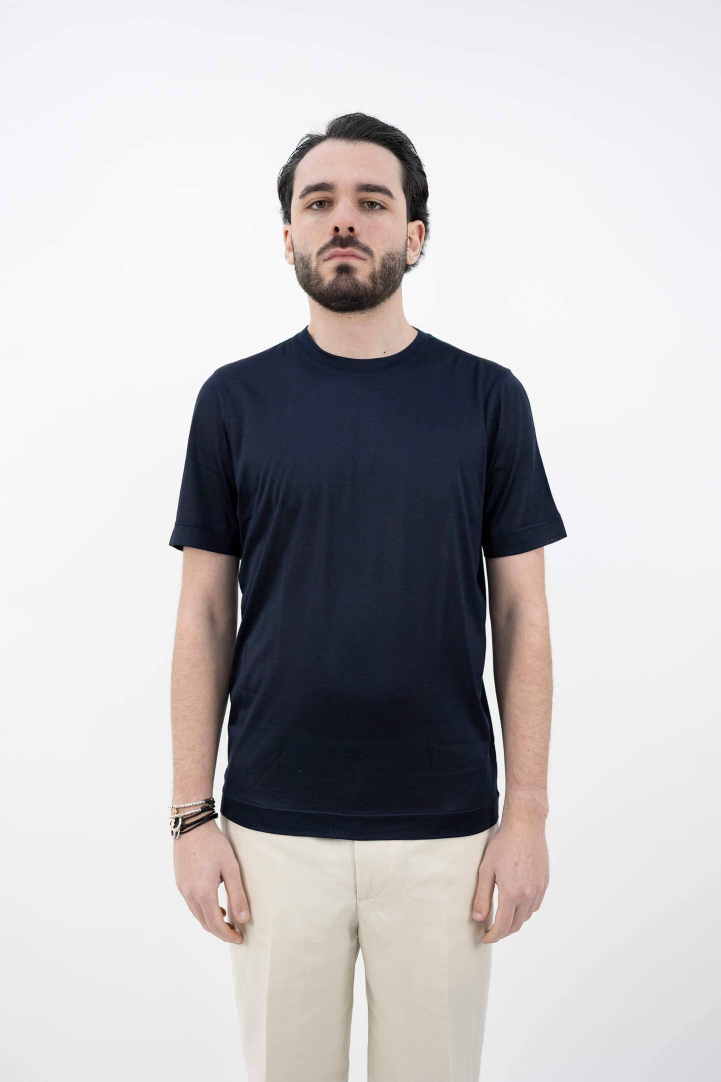 T-SHIRT SETA BLU 60121/78304/308 GRAN SASSO