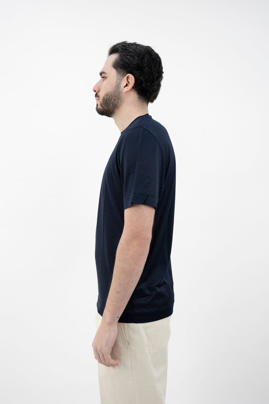 T-SHIRT SETA BLU 60121/78304/308 GRAN SASSO