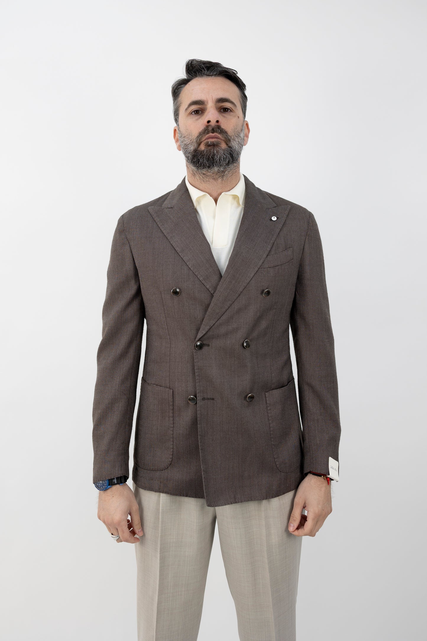 GIACCA DOPPIOPETTO TOM MARRONE 65168/3 2885 L.B.M.