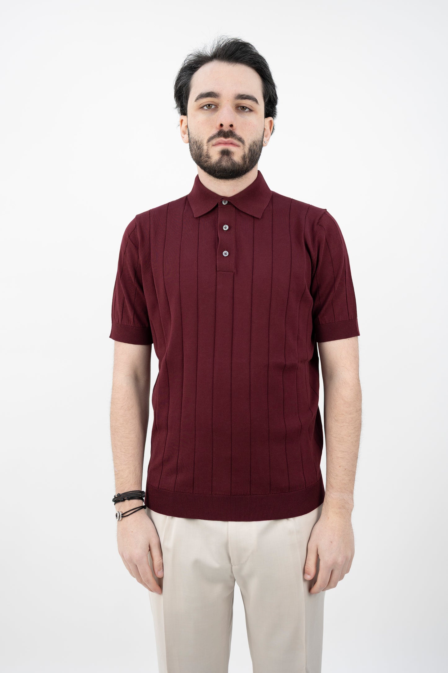 POLO A COSTE BORDEAUX PL1MC/CR14C 380 Filippo De Lurentiis