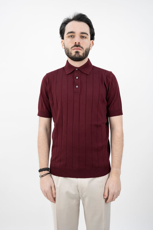 POLO A COSTE BORDEAUX PL1MC/CR14C 380 Filippo De Lurentiis