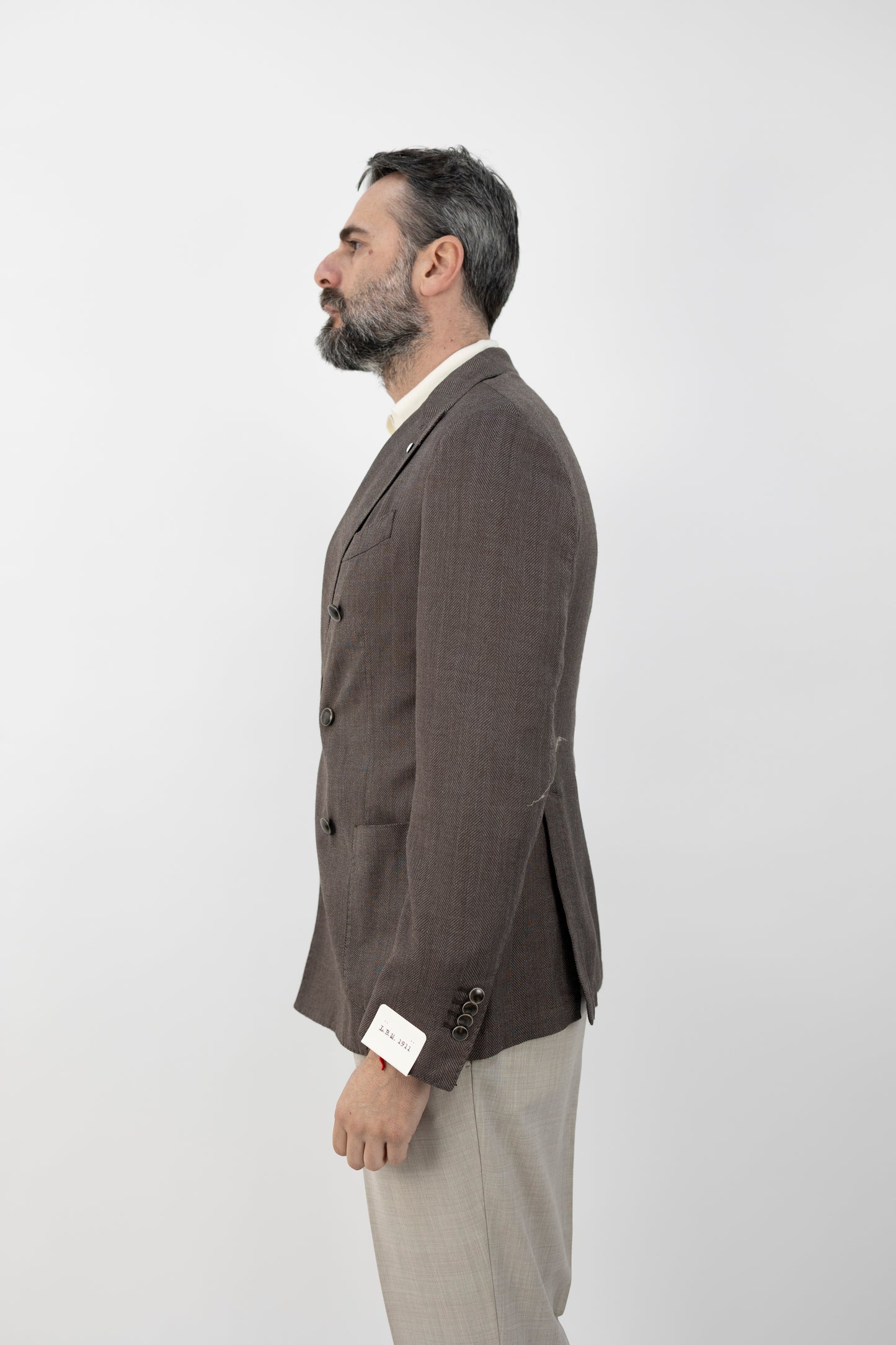 GIACCA DOPPIOPETTO TOM MARRONE 65168/3 2885 L.B.M.