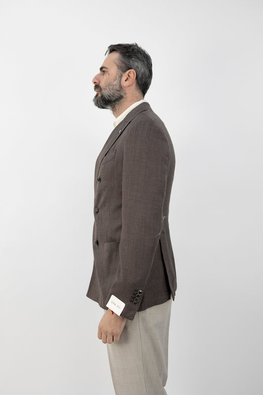 GIACCA DOPPIOPETTO TOM MARRONE 65168/3 2885 L.B.M.