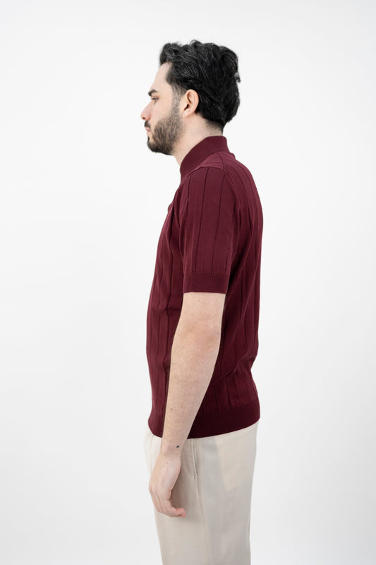 POLO A COSTE BORDEAUX PL1MC/CR14C 380 Filippo De Lurentiis