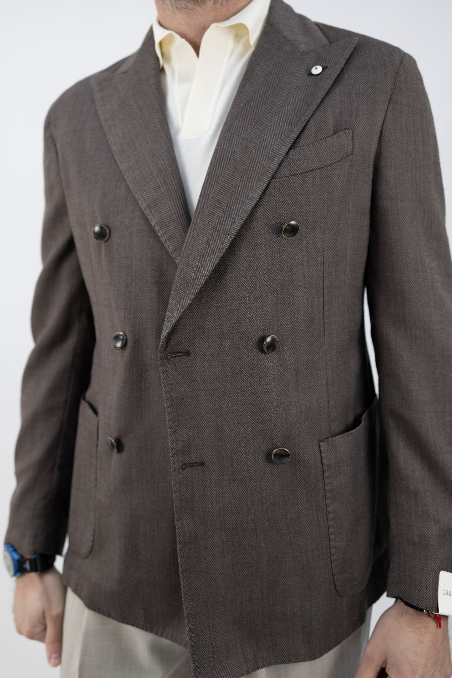 GIACCA DOPPIOPETTO TOM MARRONE 65168/3 2885 L.B.M.