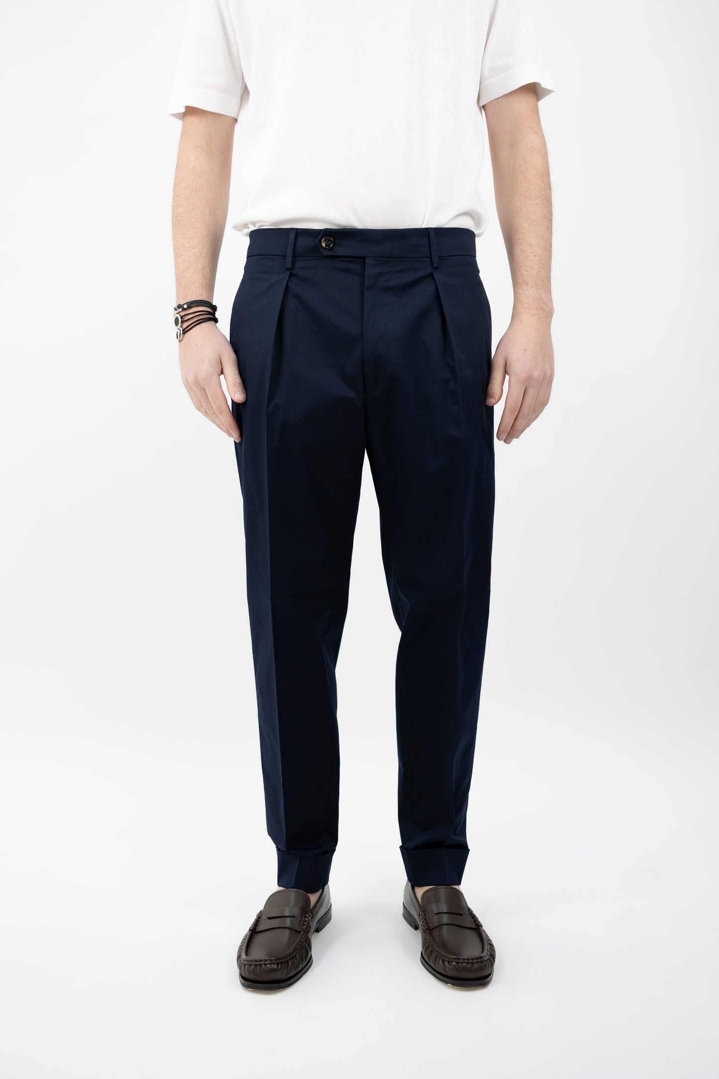 PANTALONE CHIAIA NAVY COTTON STRETCH CK1790X BERWICH