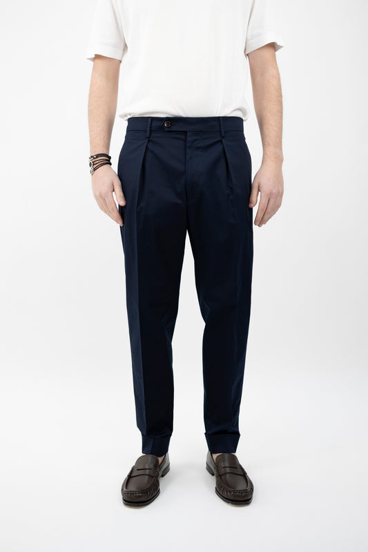 PANTALONE CHIAIA NAVY COTTON STRETCH CK1790X BERWICH
