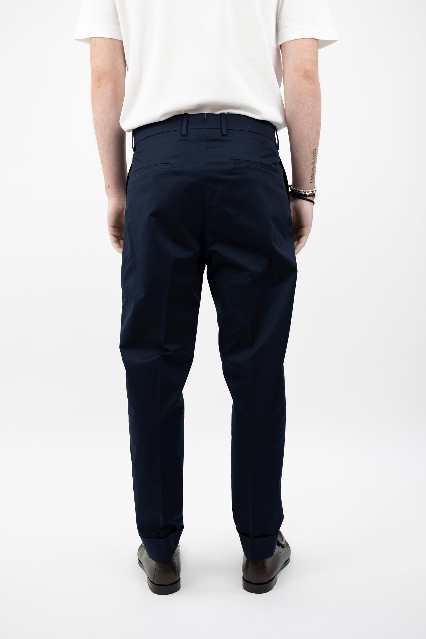 PANTALONE CHIAIA NAVY COTTON STRETCH CK1790X BERWICH