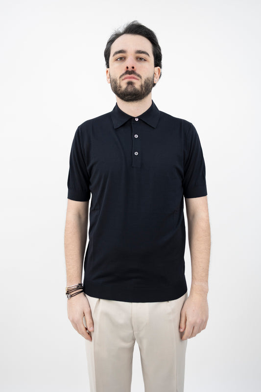 POLO LANA 180S BLU PL1MC 18021R 890 Filippo De Lurentiis