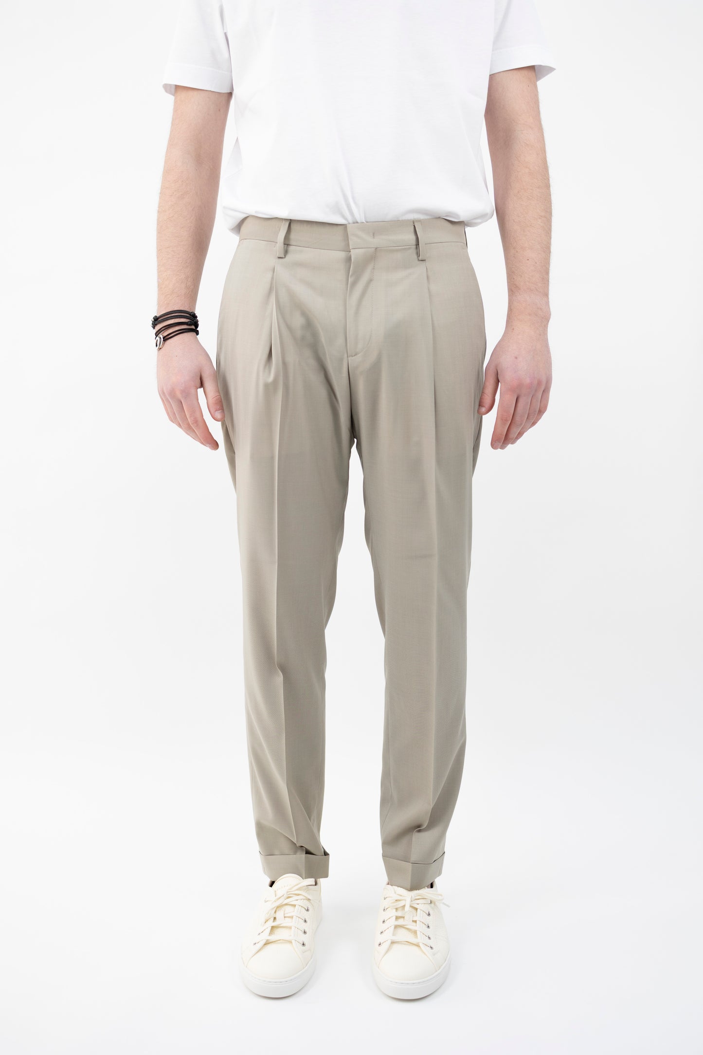 PANTALONE TIBERIOSQD BEIGE KAKI 300108 043 Quattro decimi BY Briglia