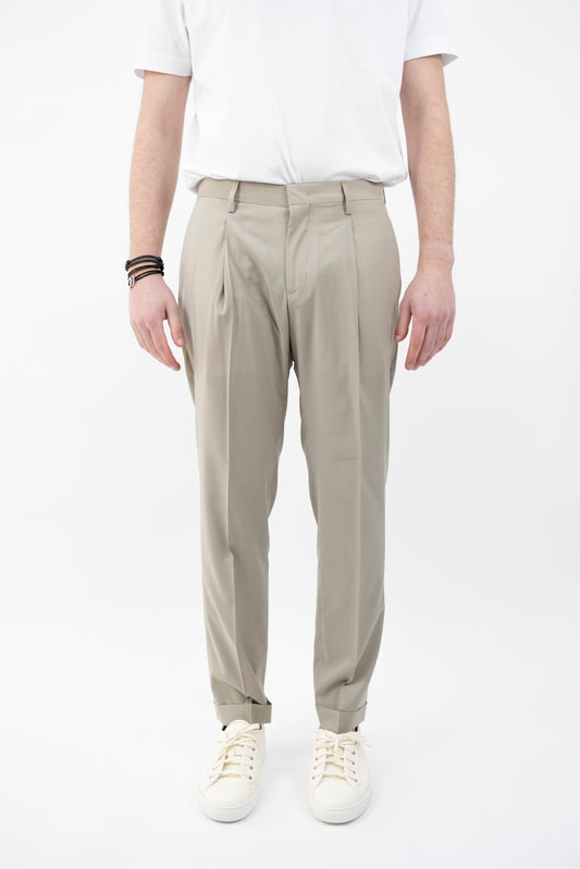 PANTALONE TIBERIOSQD BEIGE KAKI 300108 043 Quattro decimi BY Briglia