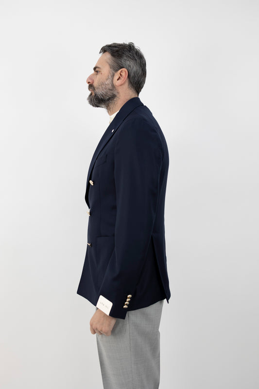 GIACCA DOPPIOPETTO TOM BLU NOTTE 215/3 2686 L.B.M.
