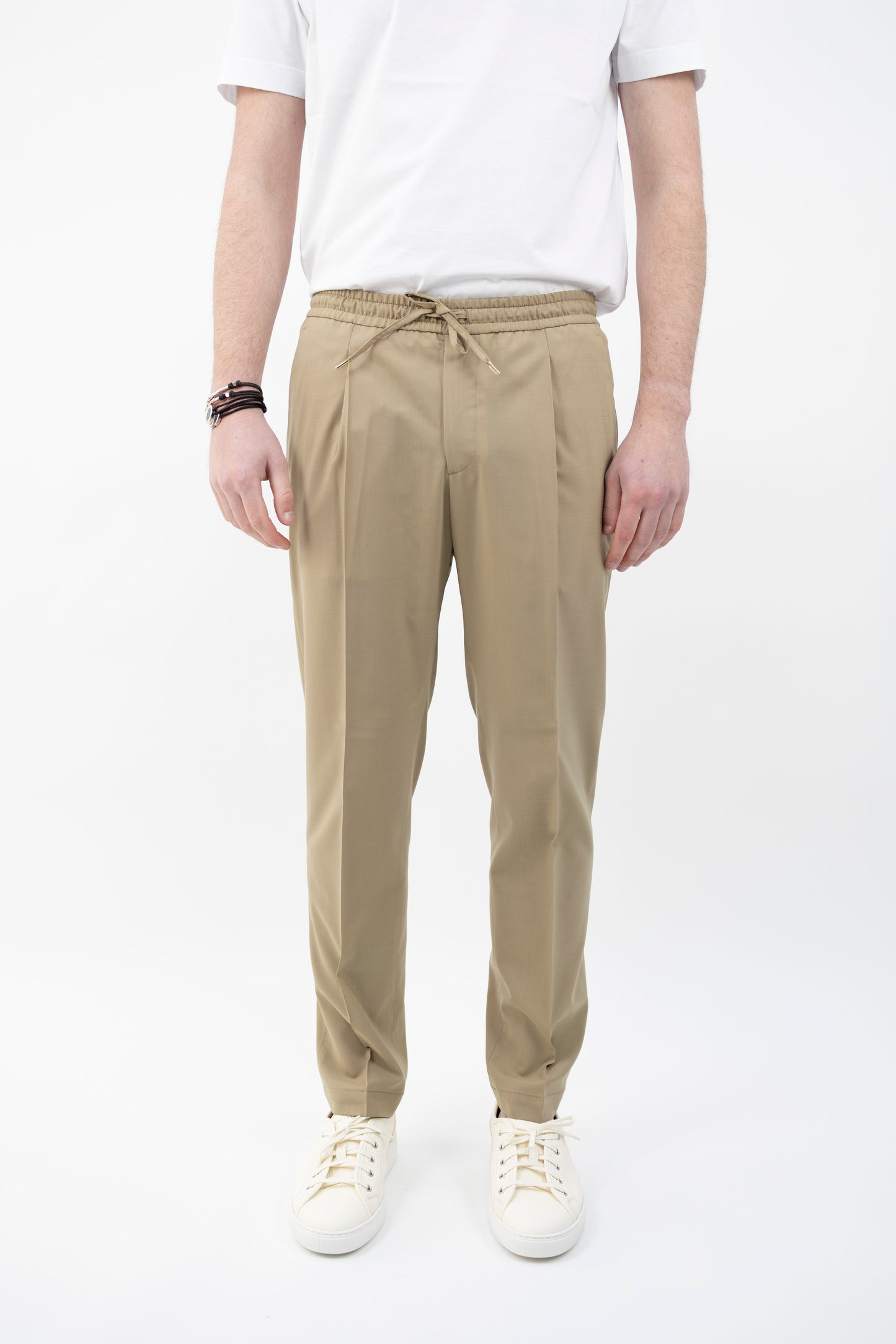 PANTALONE WIMBLEDONSQD BEIGE 300082 153 Quattro decimi BY Briglia