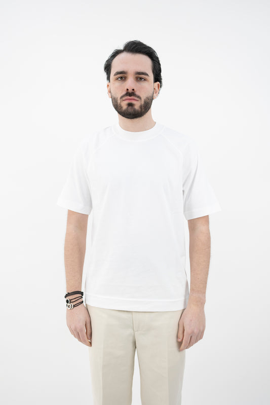 T-SHIRT COTONE BIANCO OTTICO CN5219 000 CIRCOLO 1901