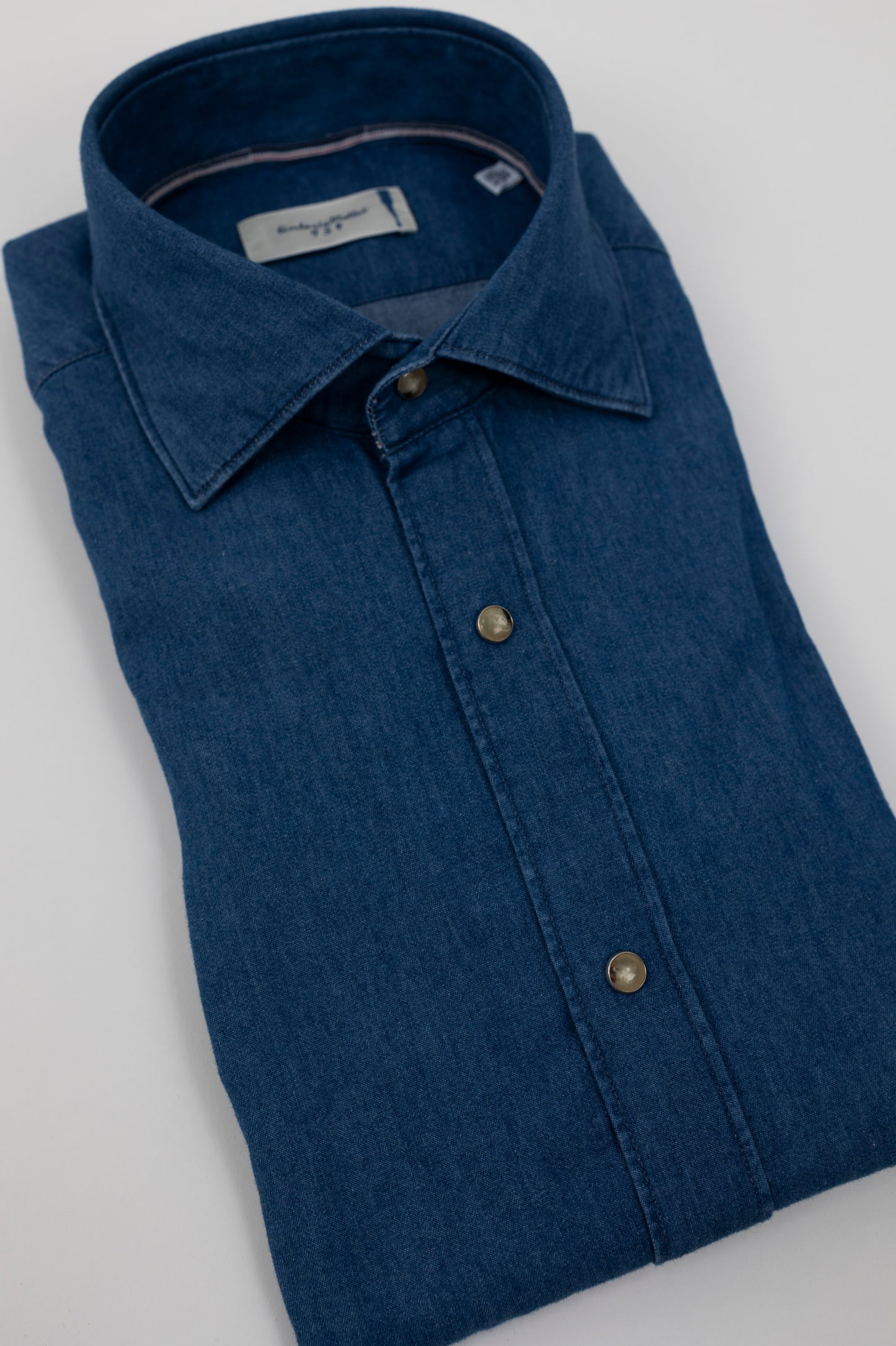 CAMICIA DENIM BLU 1RLANYV UZ2 Tintoria Mattei 954