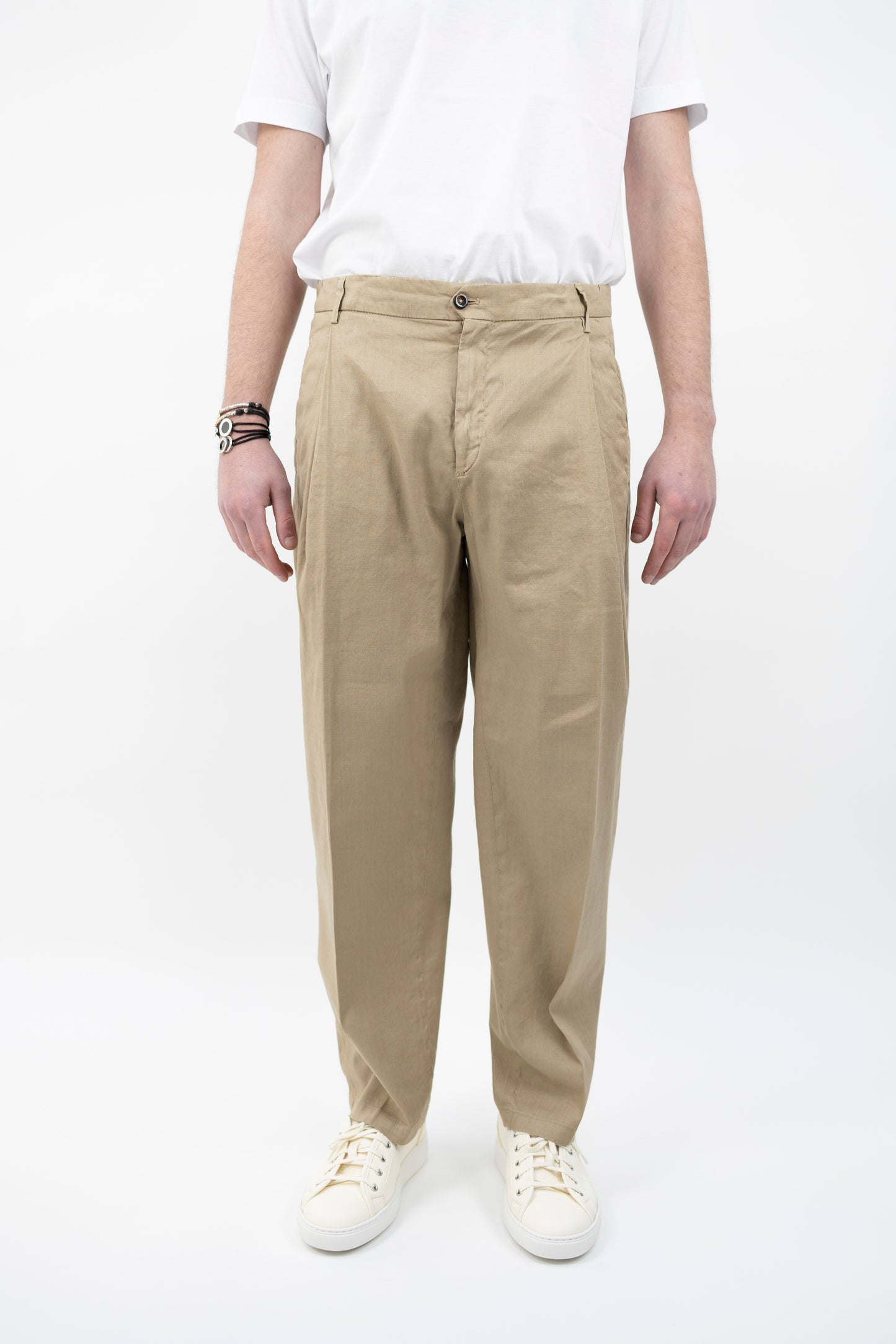 PANTALONE MANHATTANQD BEIGE 300044 043 Quattro decimi BY Briglia
