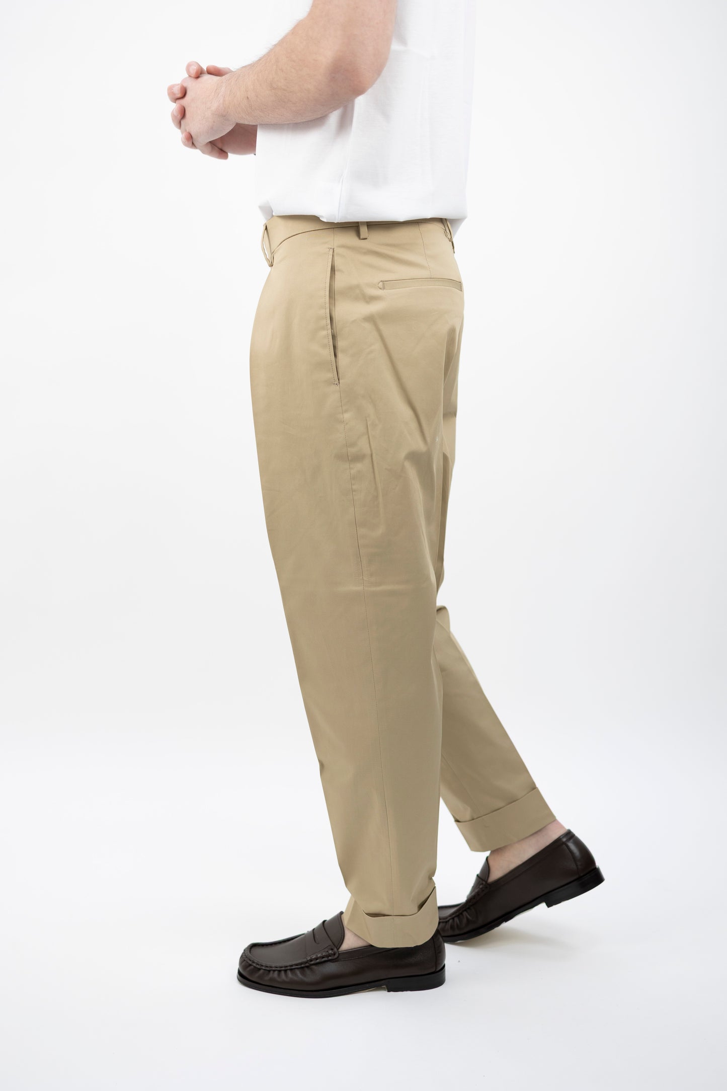 PANTALONE CHIAIA BEIGE COTTON STRETCH CK1790X IT BERWICH