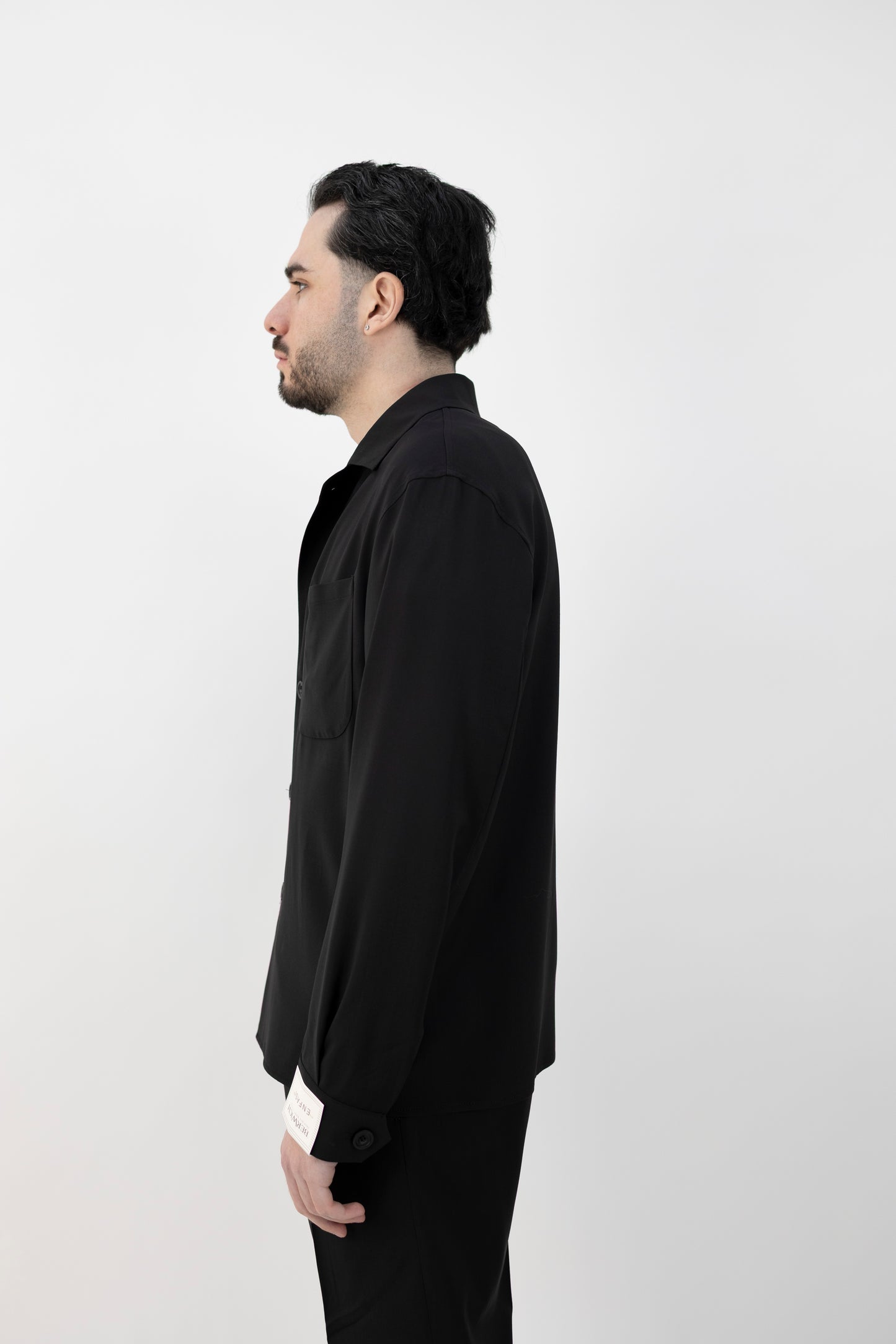 OVERSHIRT LIBECCIO ZIGNONE NERA ZG1350 BERWICH