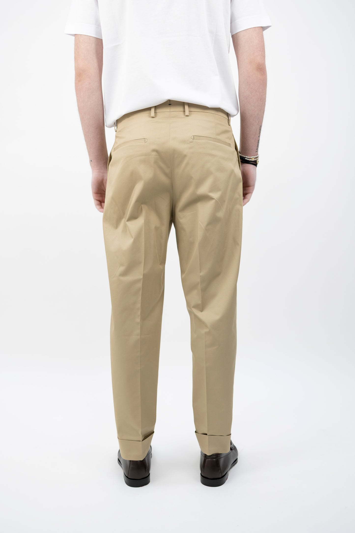 PANTALONE CHIAIA BEIGE COTTON STRETCH CK1790X IT BERWICH
