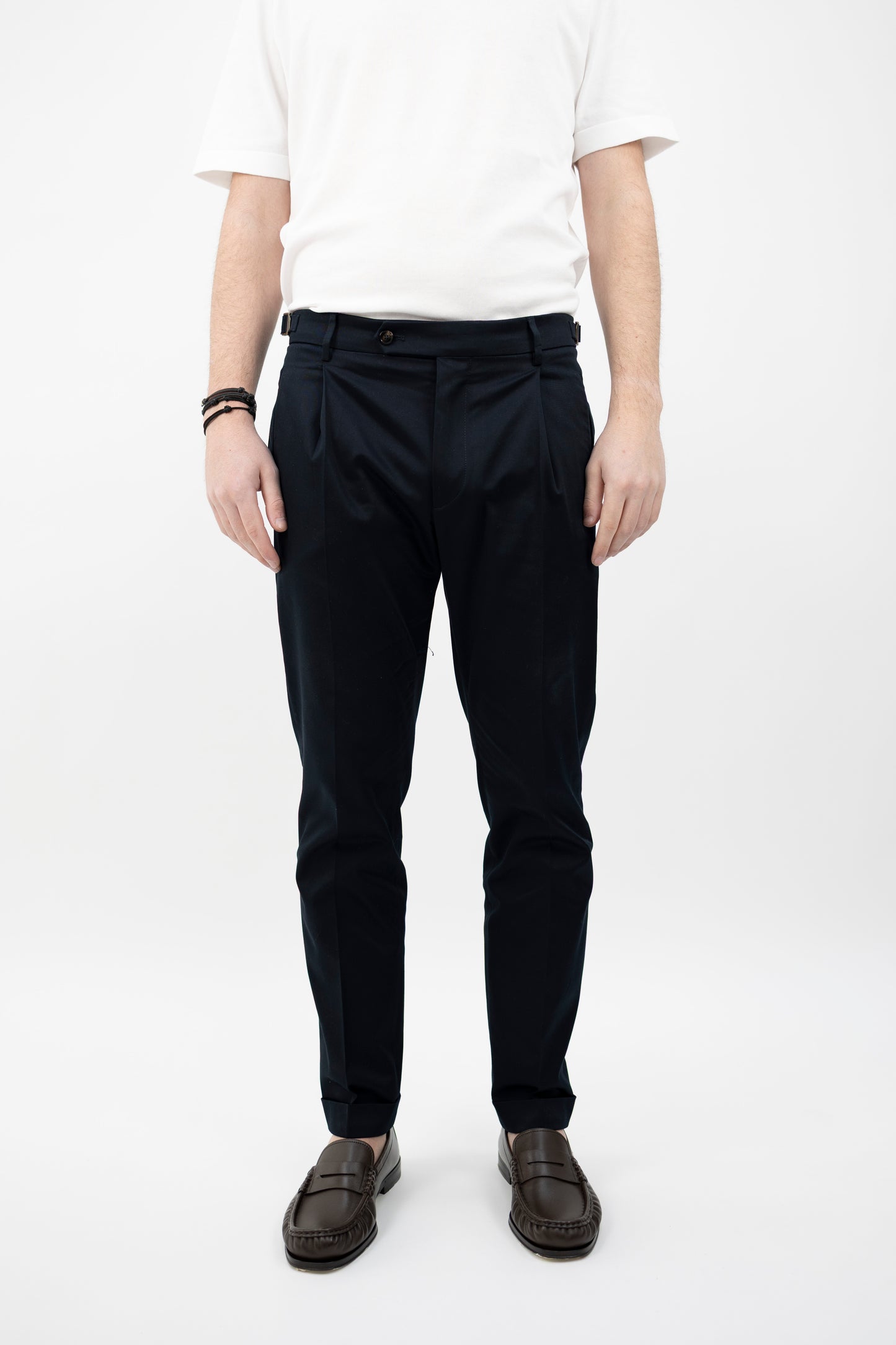 PANTALONE RETRO BLU NAVY  COTONE CV100BX BERWICH