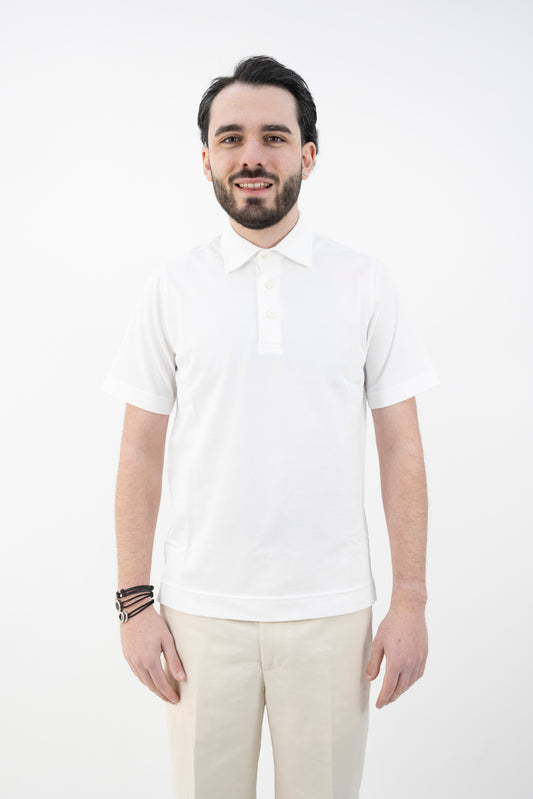POLO PIQUET BIANCA CN5207 000 CIRCOLO 1901
