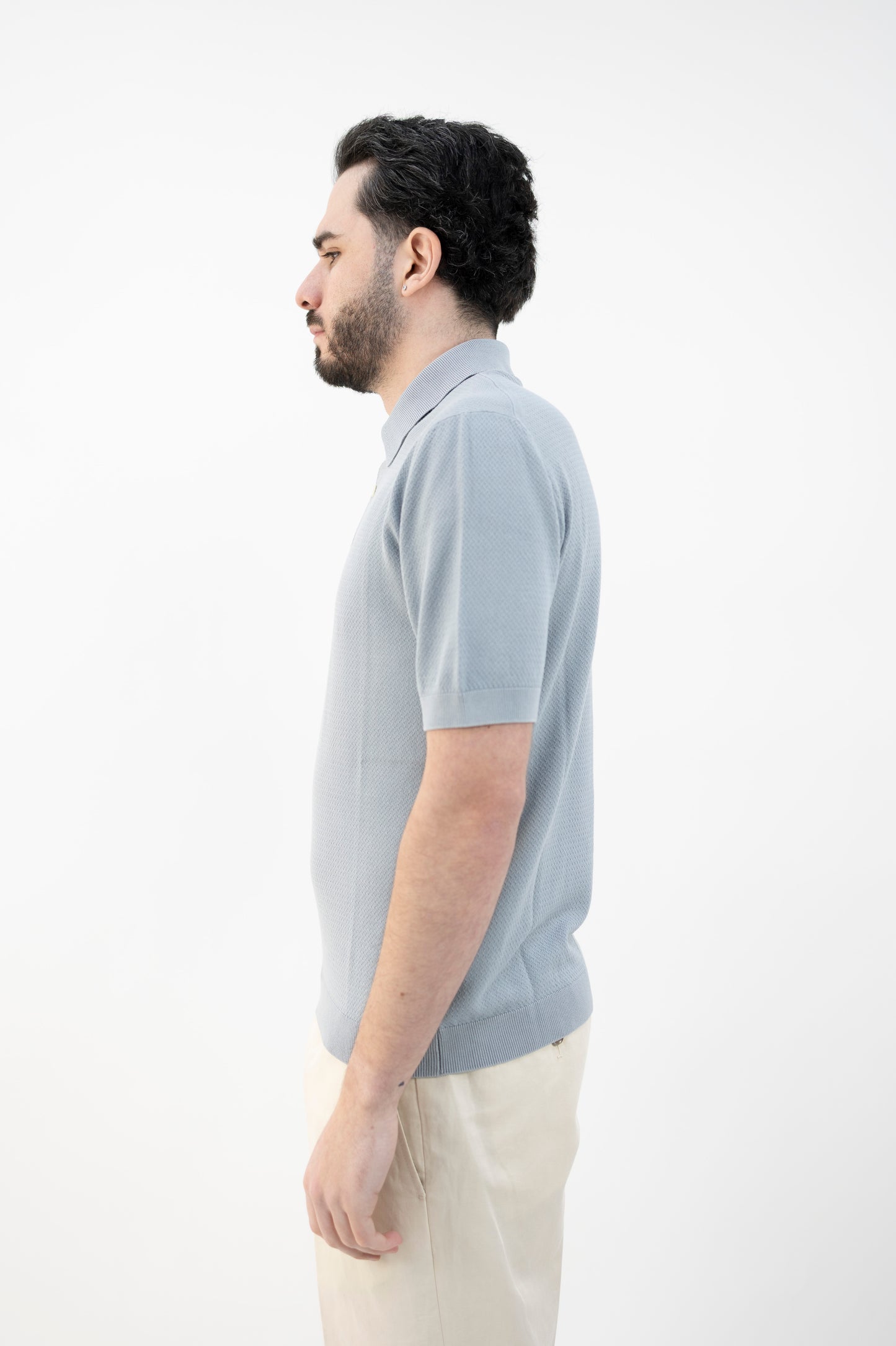 POLO IN MAGLIA AZZURRA CN5346 1241 CIRCOLO 1901