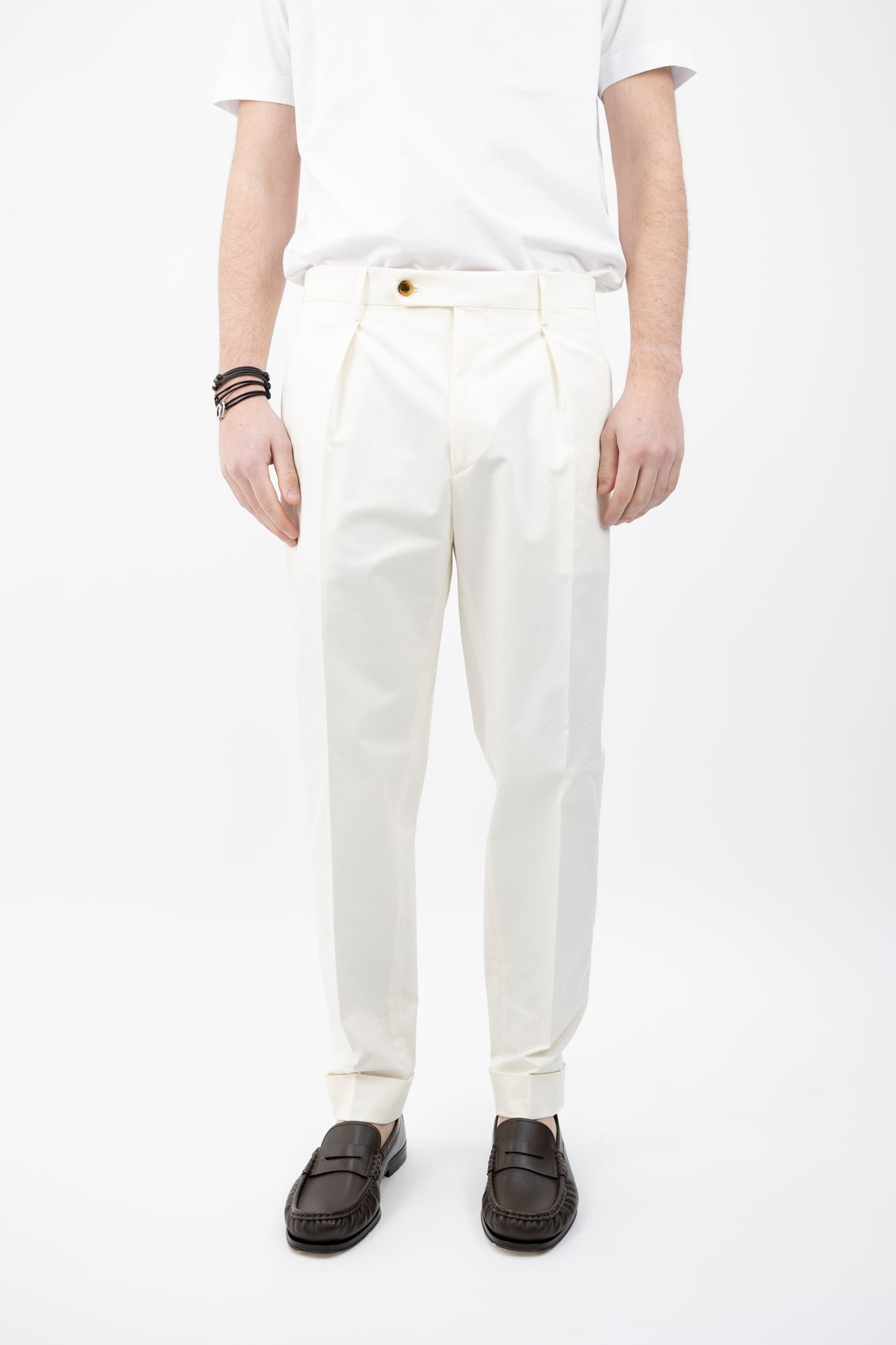 PANTALONE CHIAIA BIANCO COTTON STRETCH CK1790X BERWICH