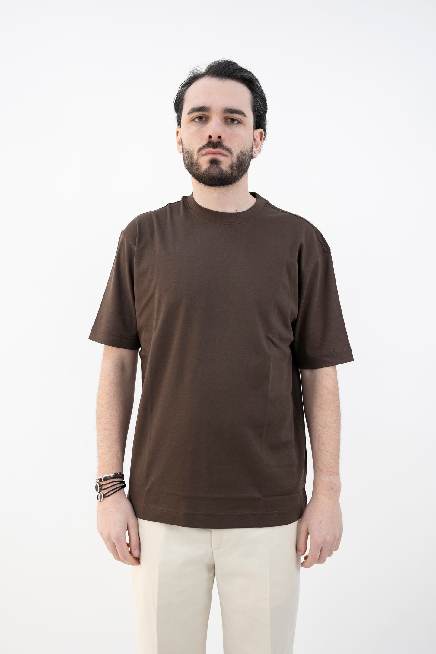 T-SHIRT COTONE INTERLOK MORO DC1-55201 290 Della Ciana