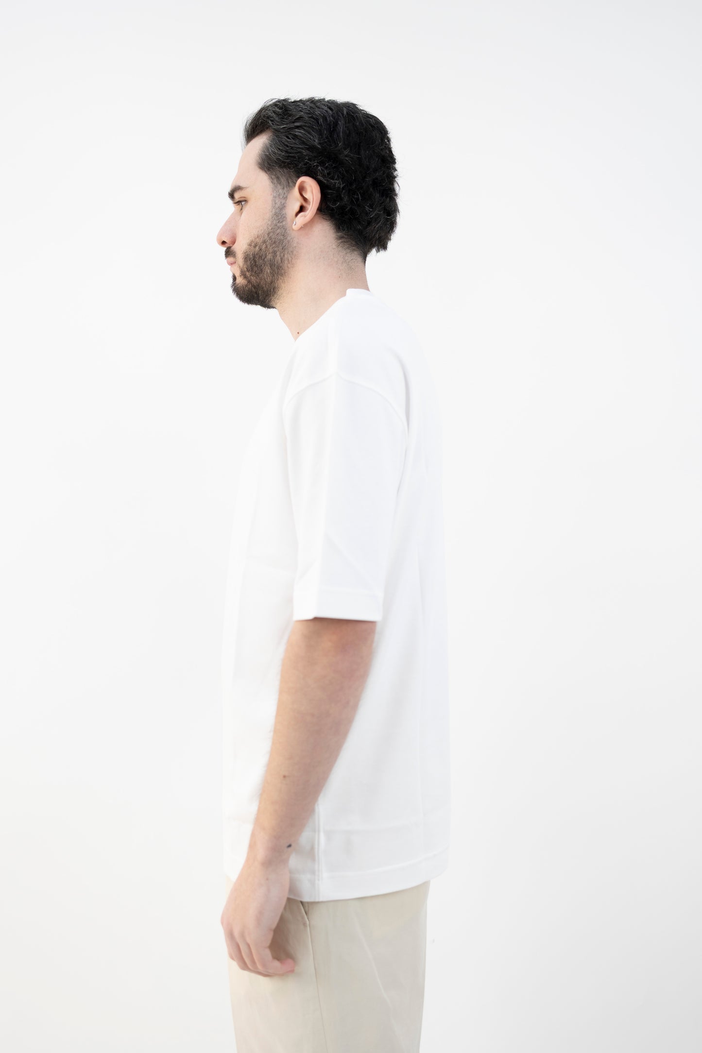 T-SHIRT COTONE INTERLOK BIANCA DC1-55201 100 Della Ciana