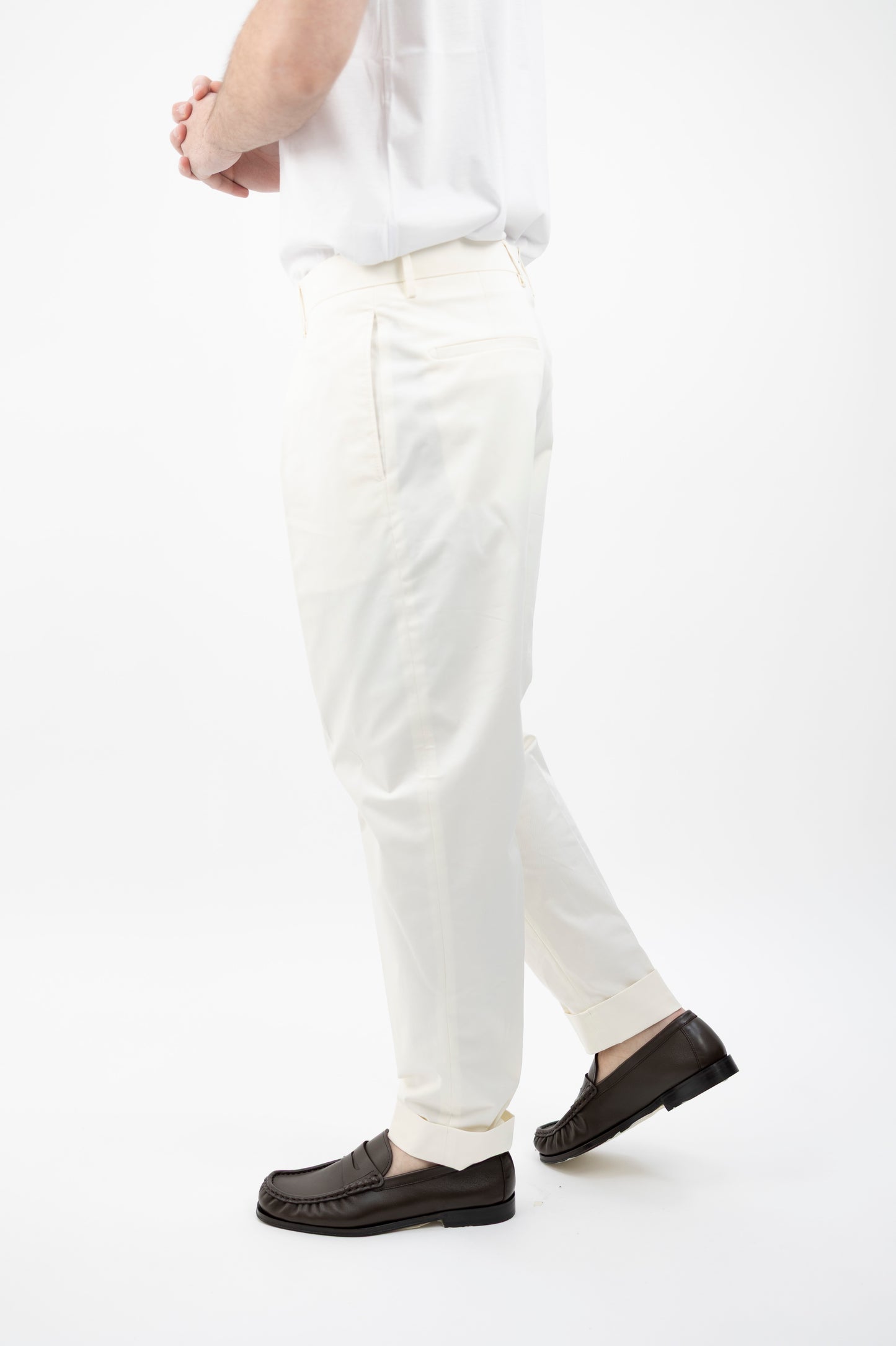 PANTALONE CHIAIA BIANCO COTTON STRETCH CK1790X BERWICH