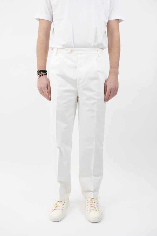 PANTALONE OITA/1640 BIANCO BONHEUR