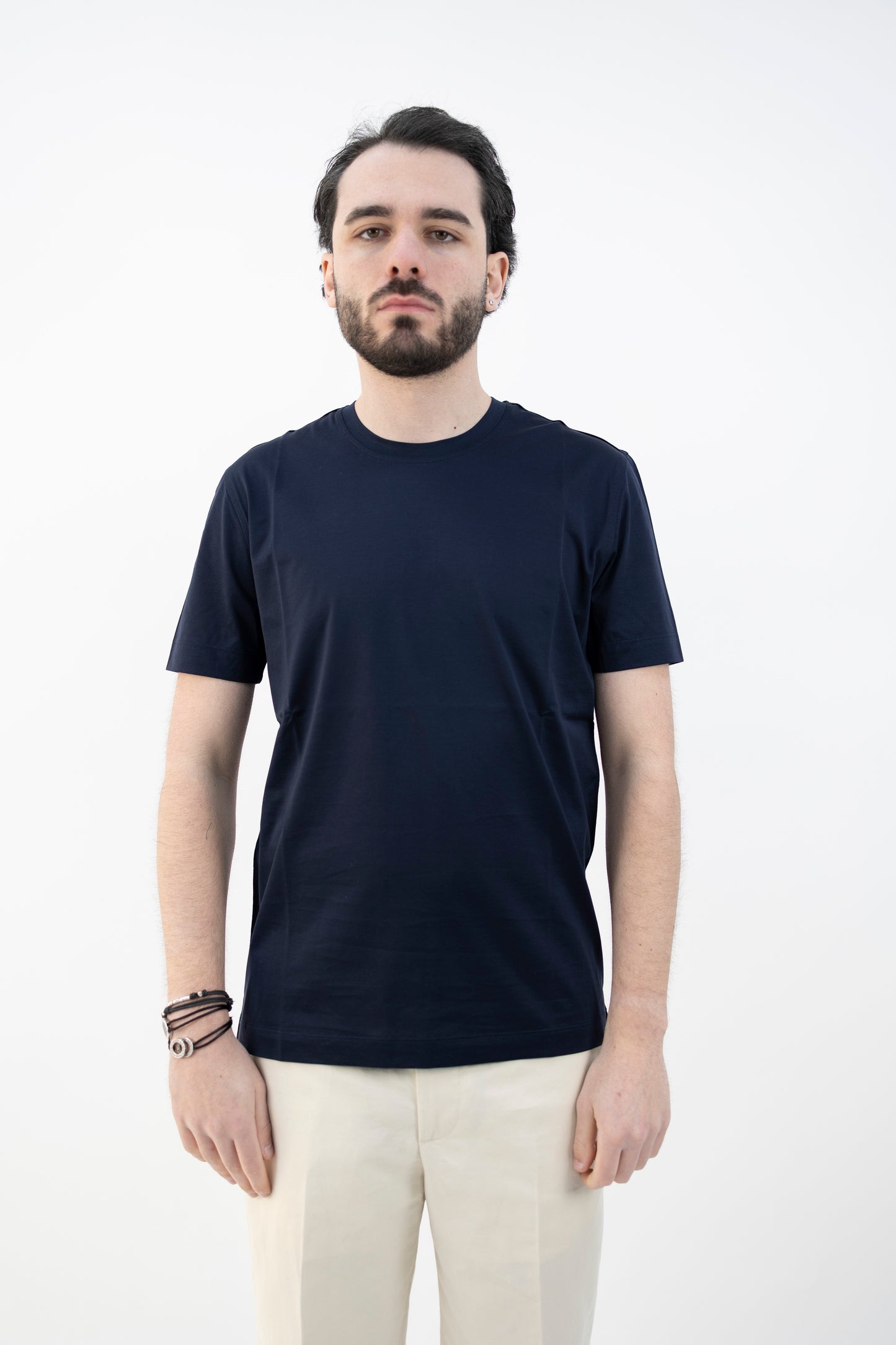 T-SHIRT MAKO COTTON BLU NAVY DC1-54501 590 Della Ciana