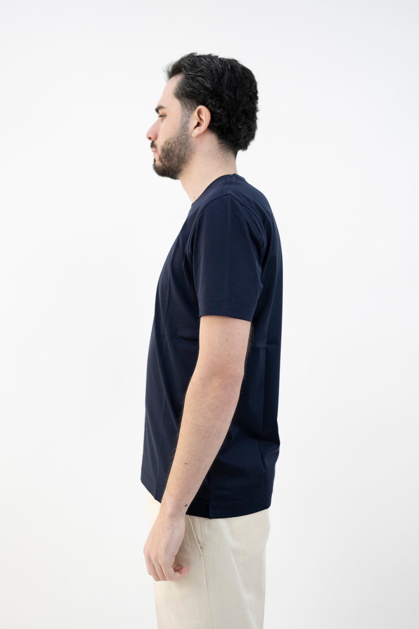 T-SHIRT MAKO COTTON BLU NAVY DC1-54501 590 Della Ciana