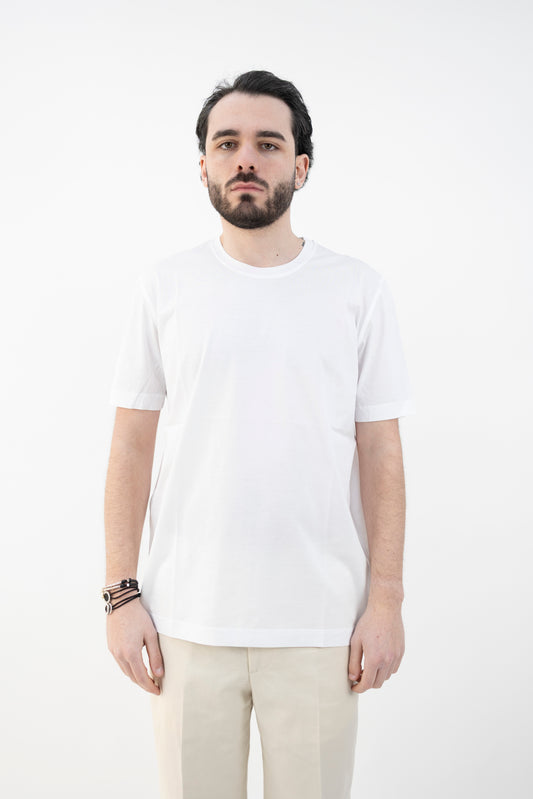 T-SHIRT MAKO COTTON  BIANCA DC1-54501 100 Della Ciana