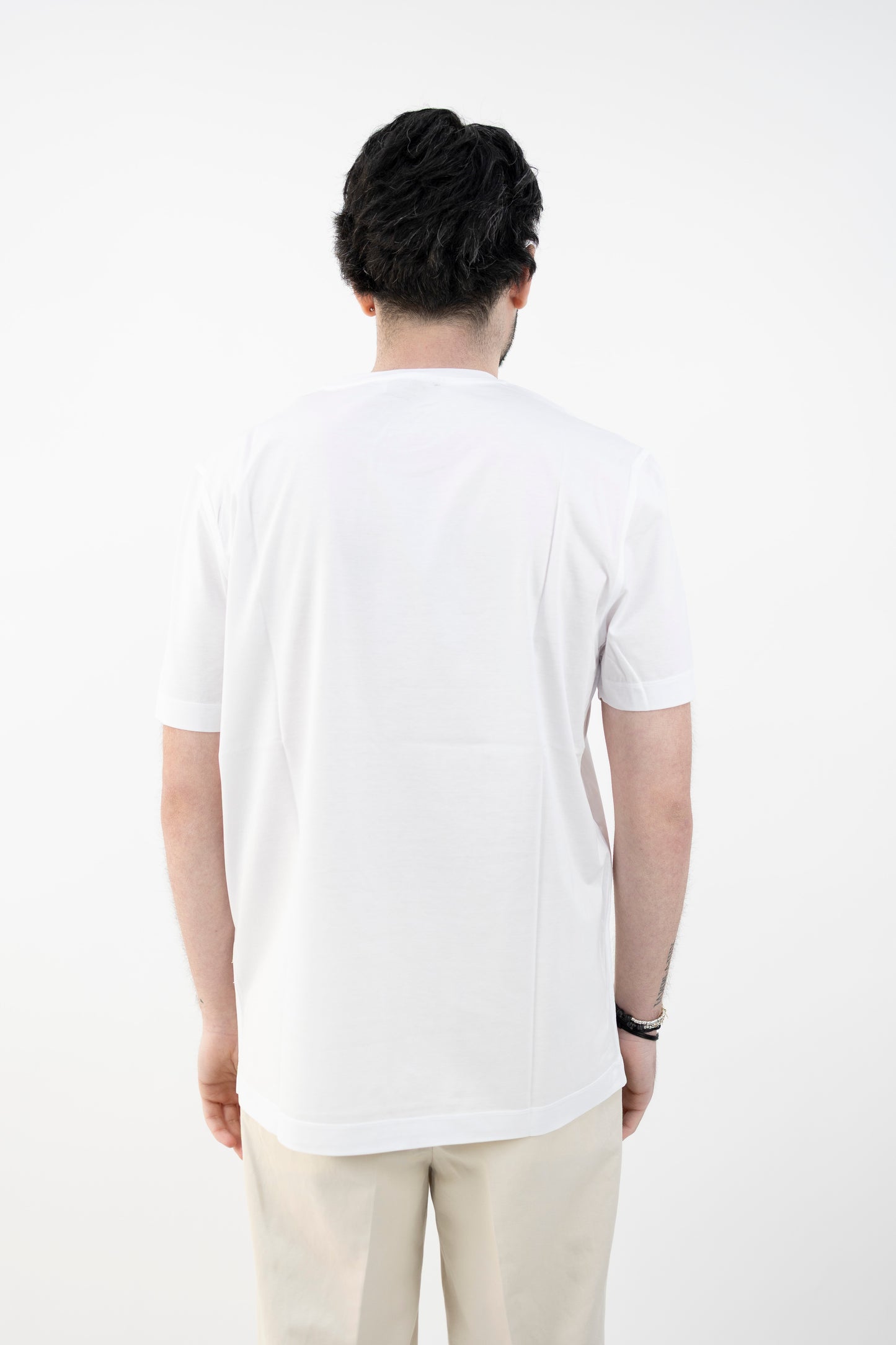 T-SHIRT MAKO COTTON  BIANCA DC1-54501 100 Della Ciana
