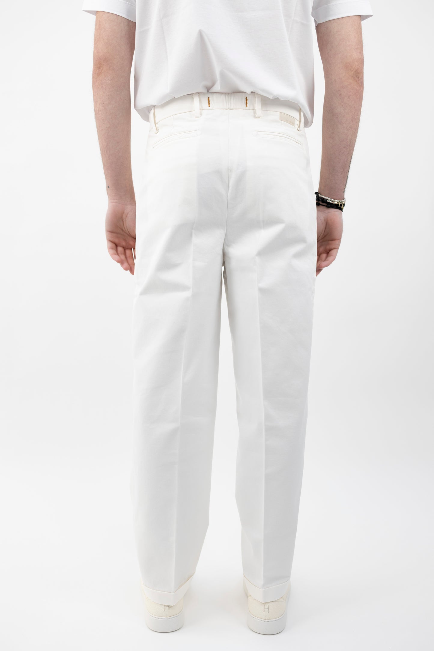 PANTALONE OITA/1640 BIANCO BONHEUR