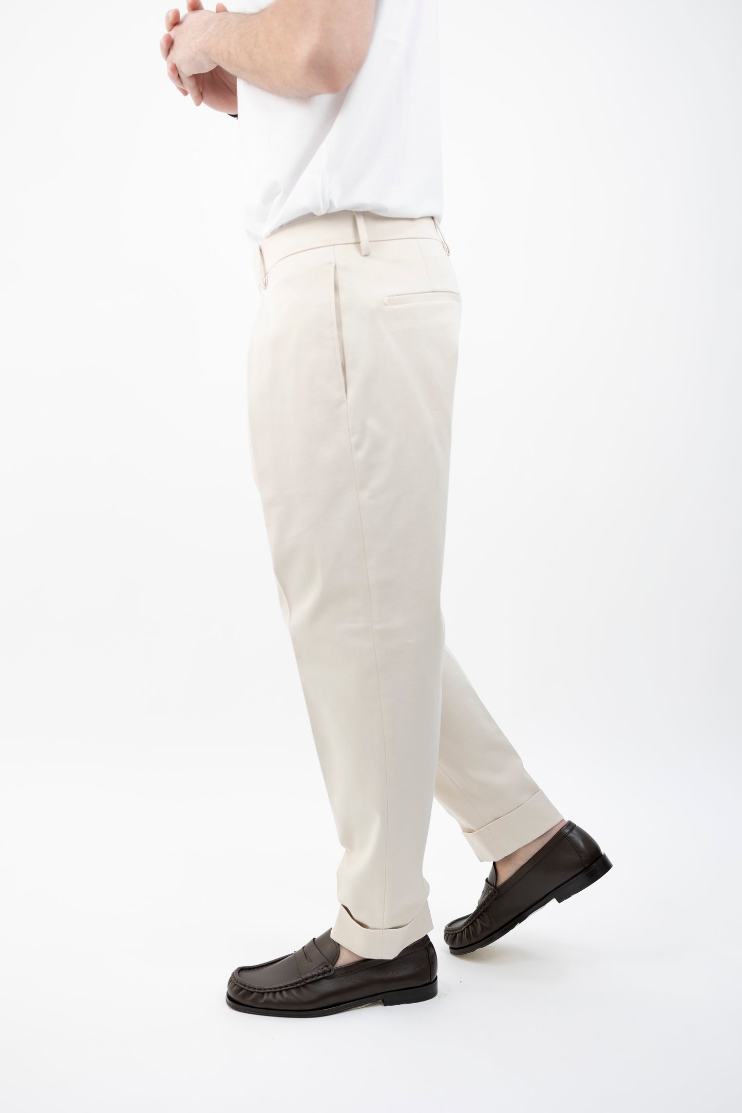PANTALONE CHIAIA ECRU COTONE TS1660X BERWICH