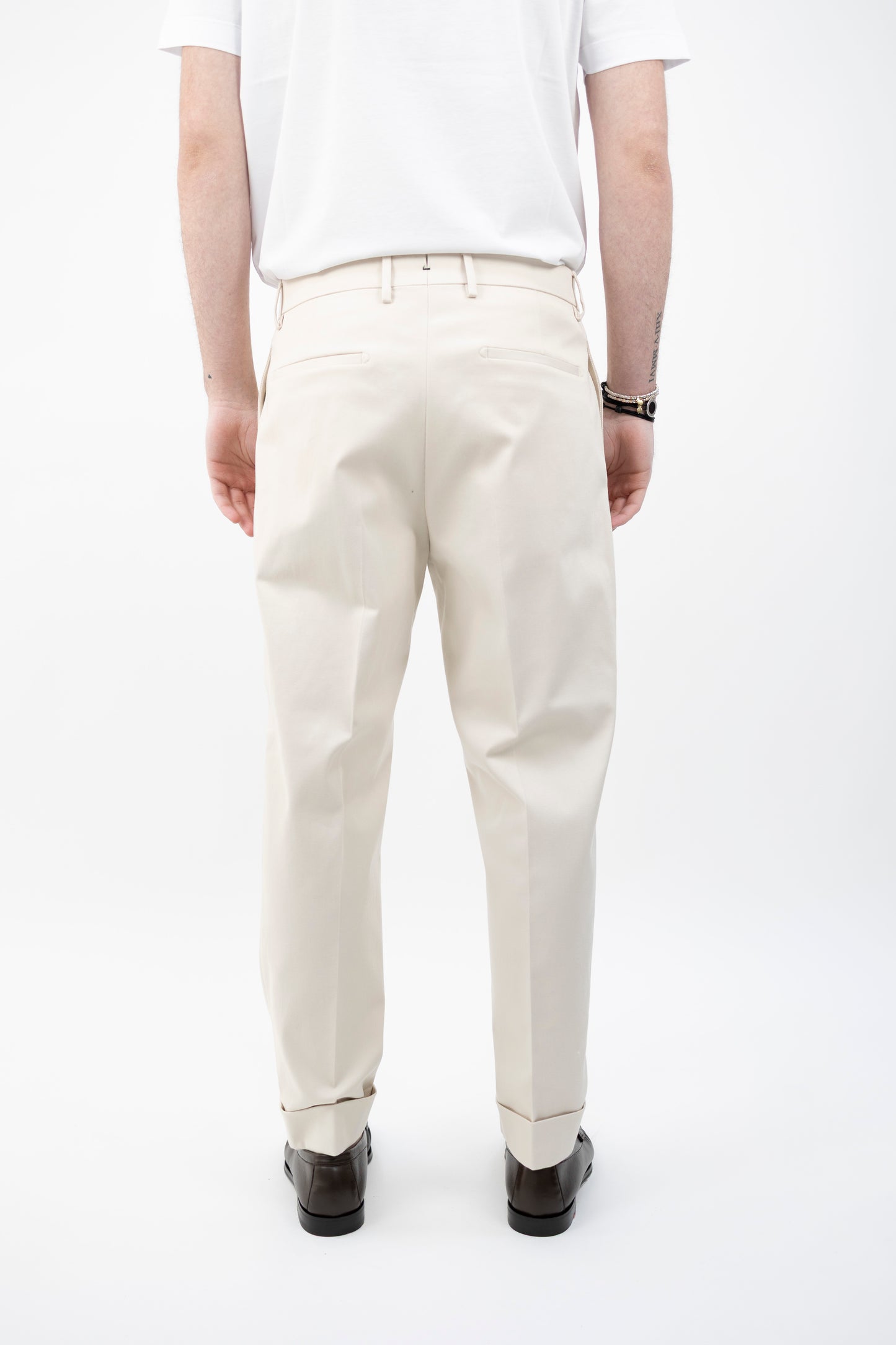 PANTALONE CHIAIA ECRU COTONE TS1660X BERWICH