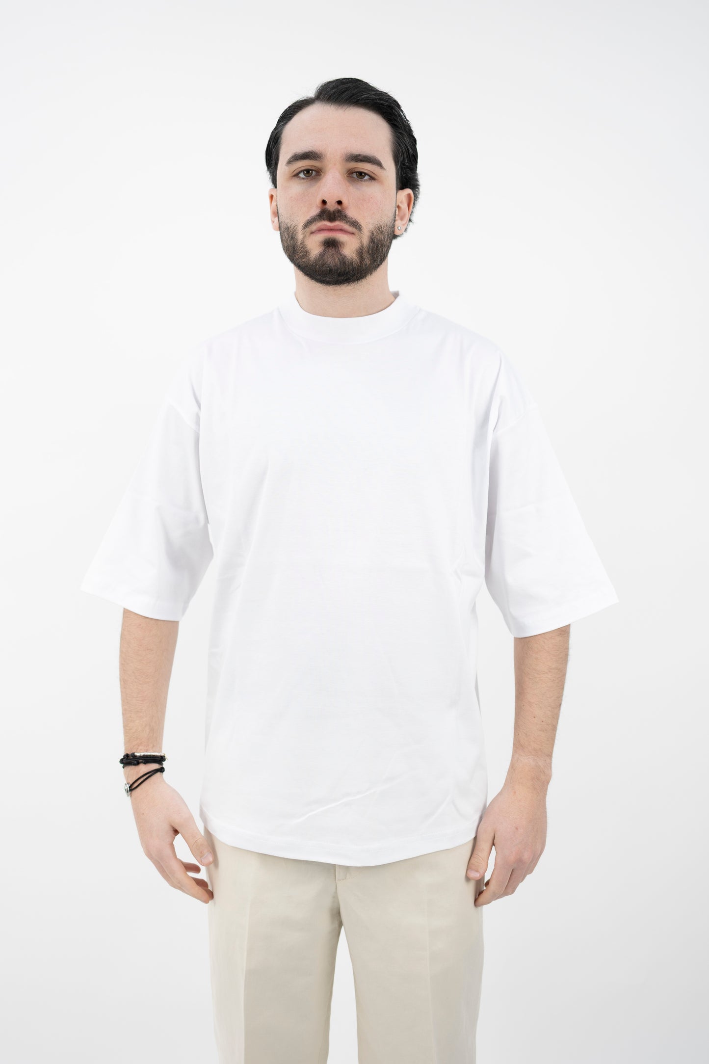 T-SHIRT OVER BIANCA DF0700 01 DANIELE FIESOLI