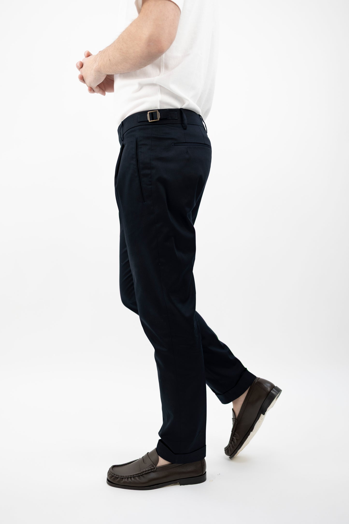 PANTALONE RETRO BLU NAVY  COTONE CV100BX BERWICH