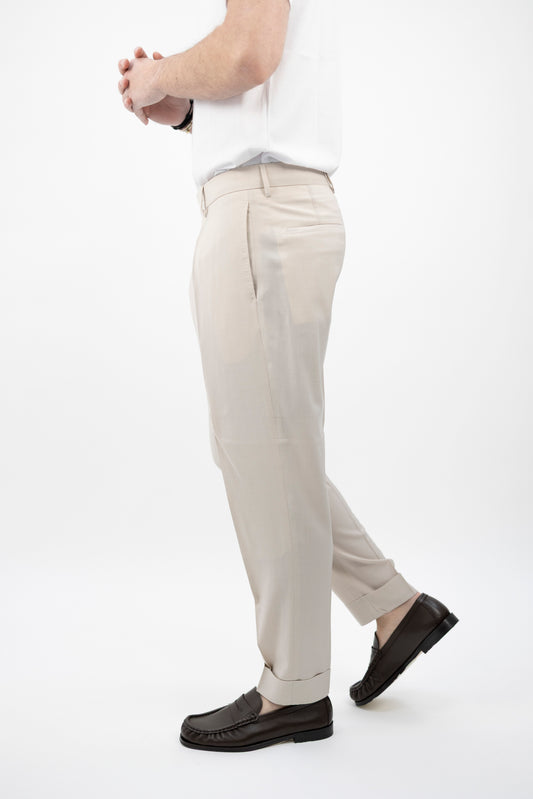 PANTALONE CHIAIA LANA ZINGNONE BEIGE ZG1350 BERWICH
