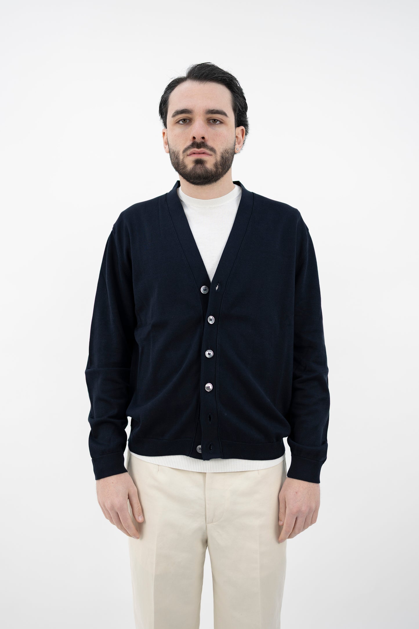 CARDIGAN BLU NOTTE DF3300 23 DANIELE FIESOLI