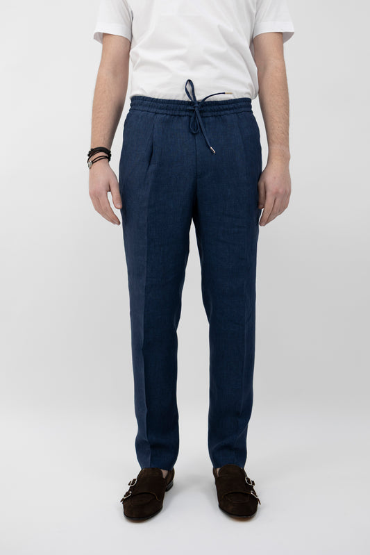 PANTALONE WIMBLEDONSQD BLU LINO 300118 011 Quattro decimi BY Briglia