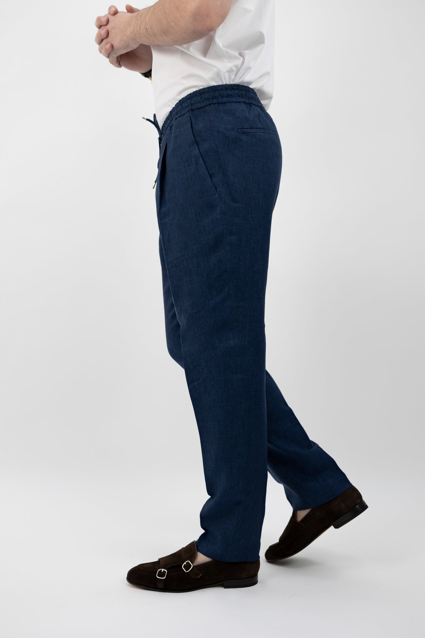 PANTALONE WIMBLEDONSQD BLU LINO 300118 011 Quattro decimi BY Briglia